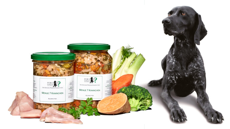 Natürliches Hundefutter Menue 7 Kaninchen Alleinfutter von For Dogs Only