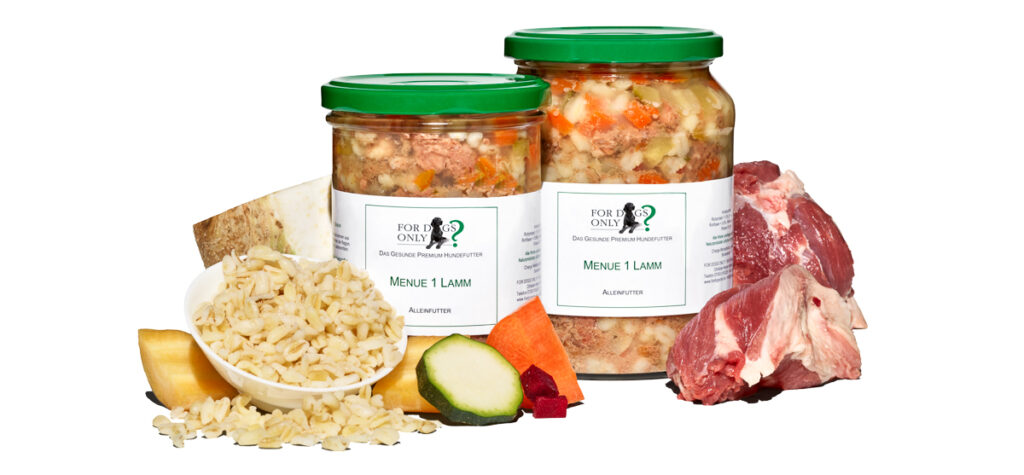 Natürliches Hundefutter Menue 1 Lamm Alleinfutter von For Dogs Only
